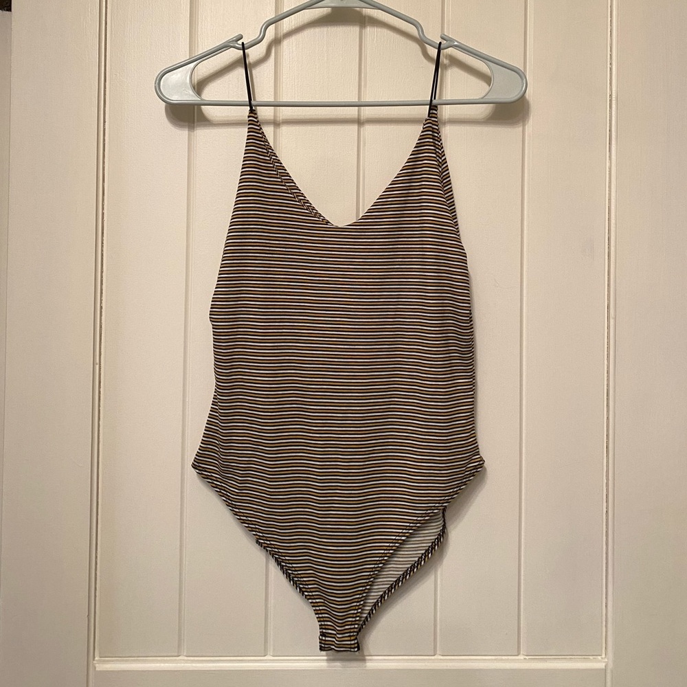Striped bodysuit